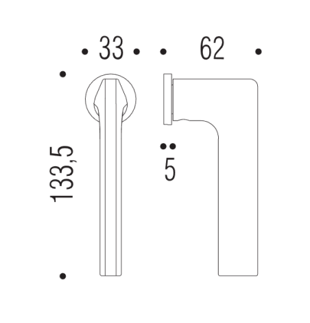 Lango rankena "COLOMBO Gira JM12"