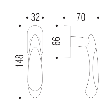Window handle "COLOMBO Talita LC22"