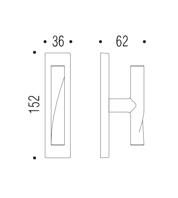 Window handle "COLOMBO Libra SK22"