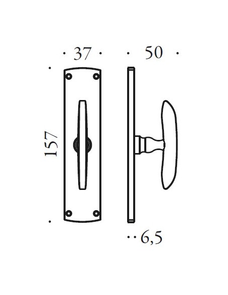 Window handle "COLOMBO Antologhia Firenze KOT22"
