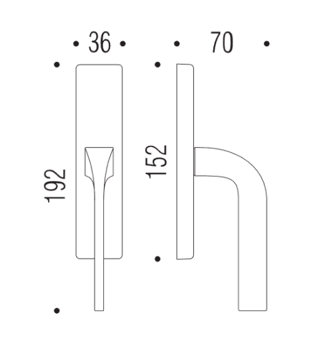 Window handle "COLOMBO Isy BL12"
