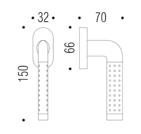 Window handle "COLOMBO Tailla LC52"