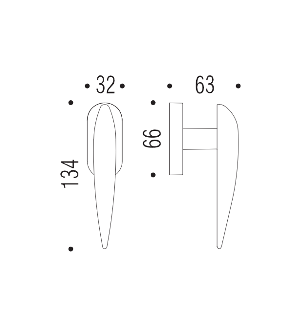 Window handle "COLOMBO Wing DB32"