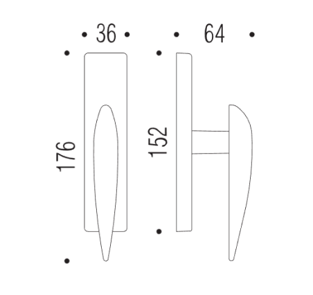 Window handle "COLOMBO Wing DB32"