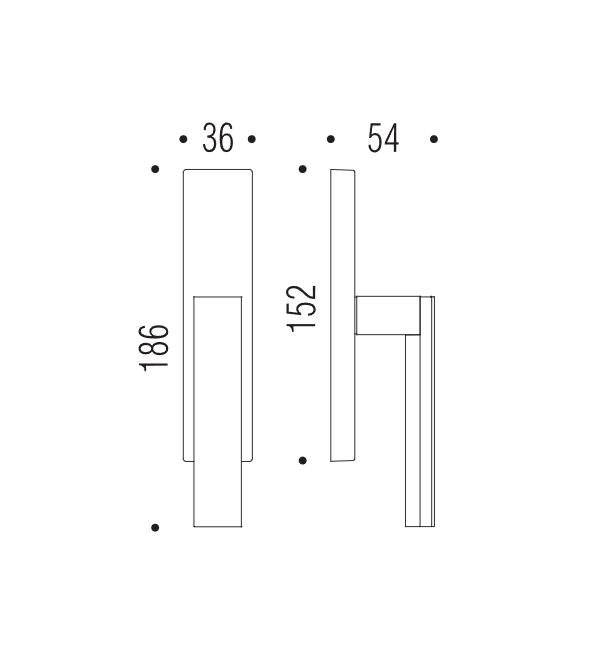 Window handle "COLOMBO Alba LC92"