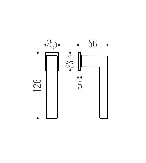 Lango rankena "COLOMBO Ellesse BD22"