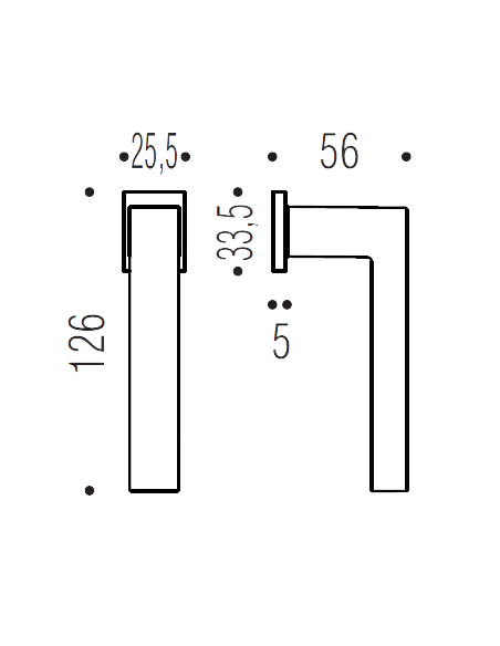 Lango rankena "COLOMBO Ellesse BD22"