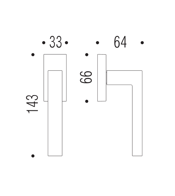Window handle "COLOMBO Ellesse BD22"