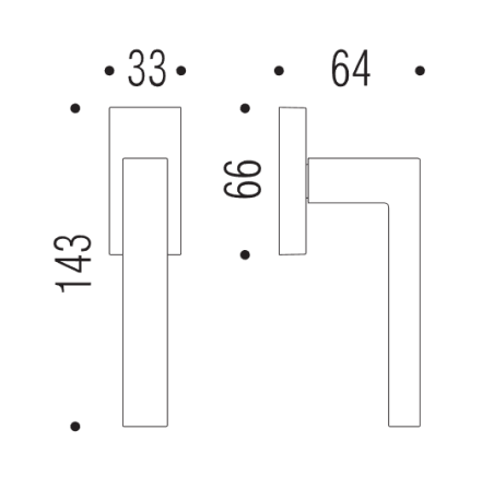 Lango rankena "COLOMBO Ellesse BD22"