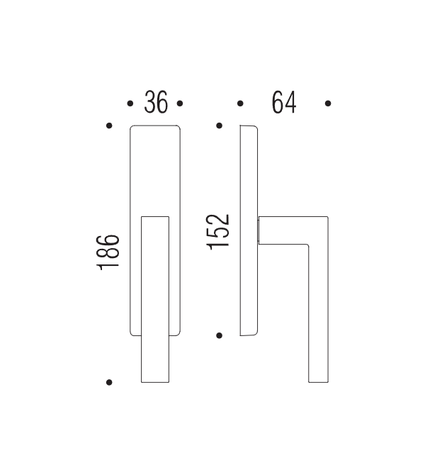 Window handle "COLOMBO Ellesse BD22"
