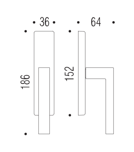 Window handle "COLOMBO Ellesse BD22"