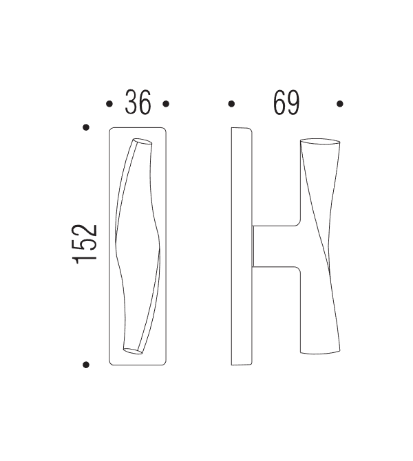 Lango rankena "COLOMBO Flessa CB52"