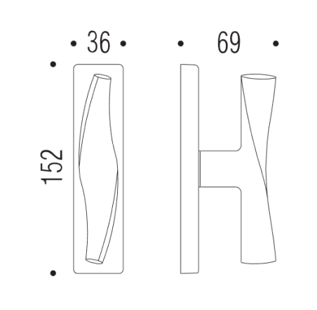 Lango rankena "COLOMBO Flessa CB52"