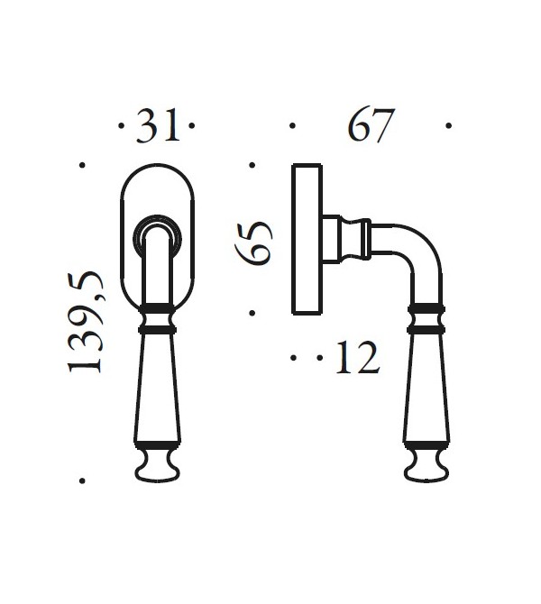 Window handle "COLOMBO Antologhia Ottocento...