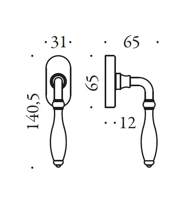 Window handle "COLOMBO Antologhia Siena KSI12...