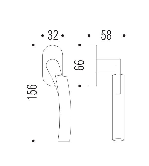 Lango rankena "COLOMBO Mixa CB22"