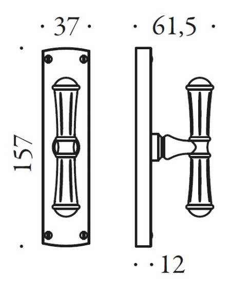 Window handle "COLOMBO Antologhia Venezia KVE12"