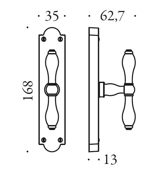 Window handle "COLOMBO Antologhia Siena KSI12"