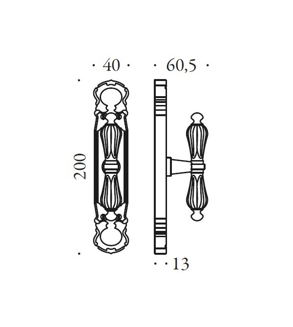 Lango rankena "COLOMBO Antologhia Roma KSE22"