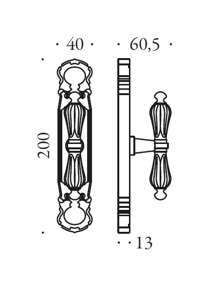 Lango rankena "COLOMBO Antologhia Roma KSE22"