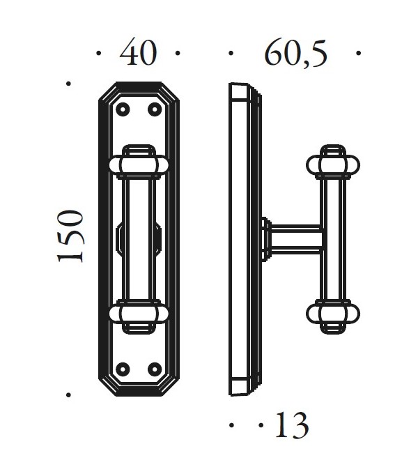 Window handle "COLOMBO Antologhia Busiri KBU12"