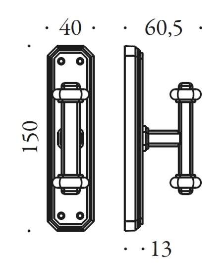 Window handle "COLOMBO Antologhia Busiri KBU12"