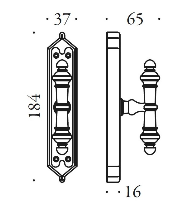 Window handle "COLOMBO Antologhia Impero KIM12"