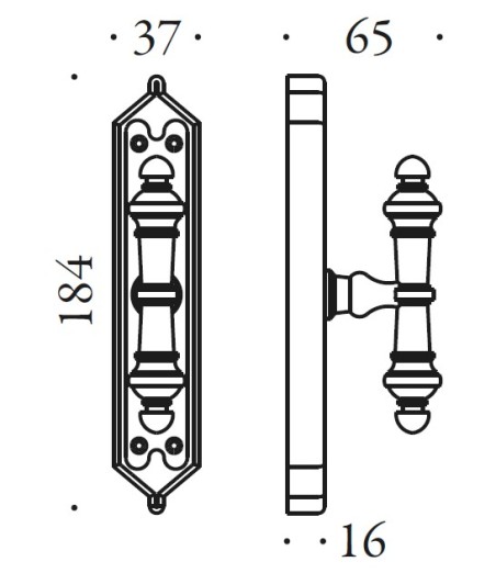 Window handle "COLOMBO Antologhia Impero KIM12"