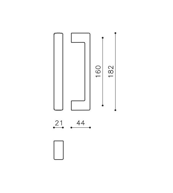 Pull handle "OLIVARI Planet L195"