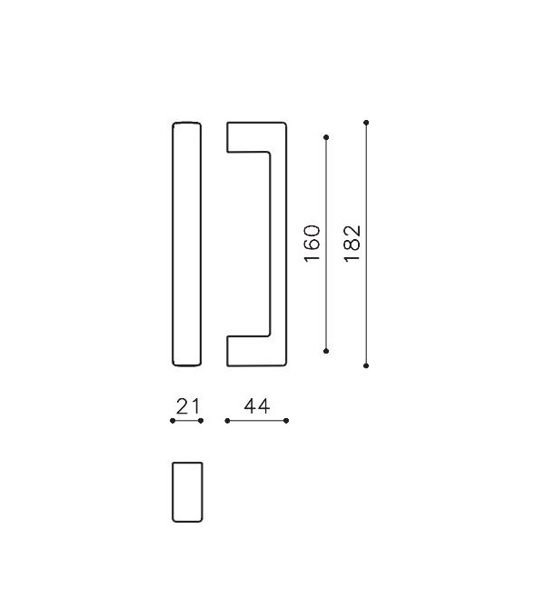 Pull handle "OLIVARI Planet L195R"