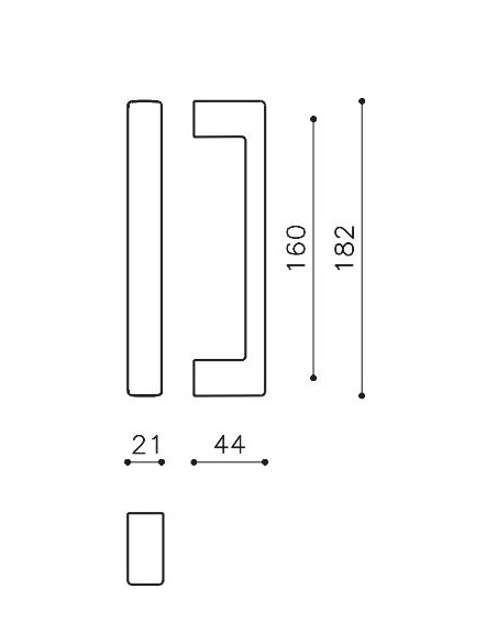Pull handle "OLIVARI Planet L195R"