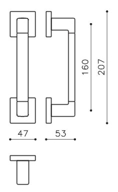 Patraukiama rankena "OLIVARI Planet Q Bicolor L203R" 2