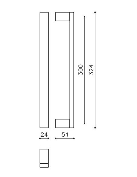 Pull handle "OLIVARI Diana L206"