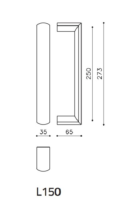 Pull handle "OLIVARI Alexandra L150"