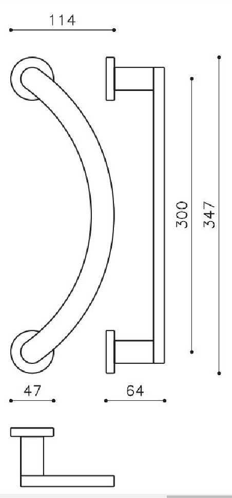 Pull handle "OLIVARI Link L200R"