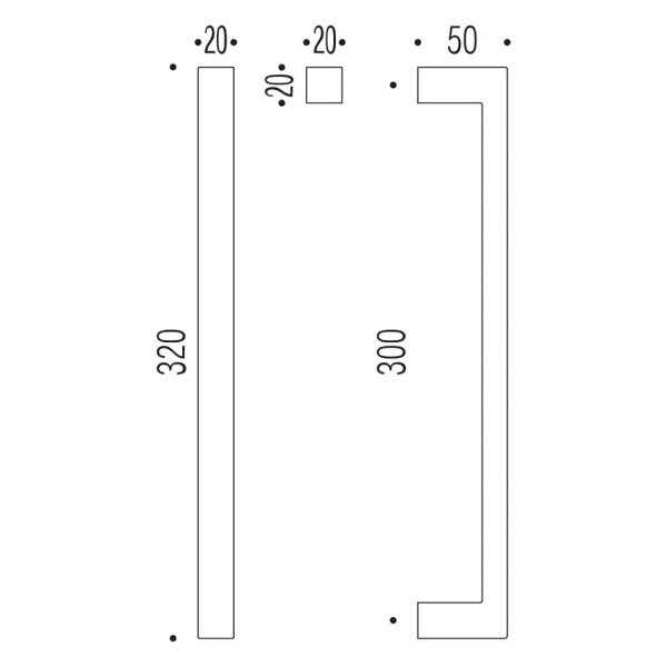 Patraukiama rankena "COLOMBO Elle"