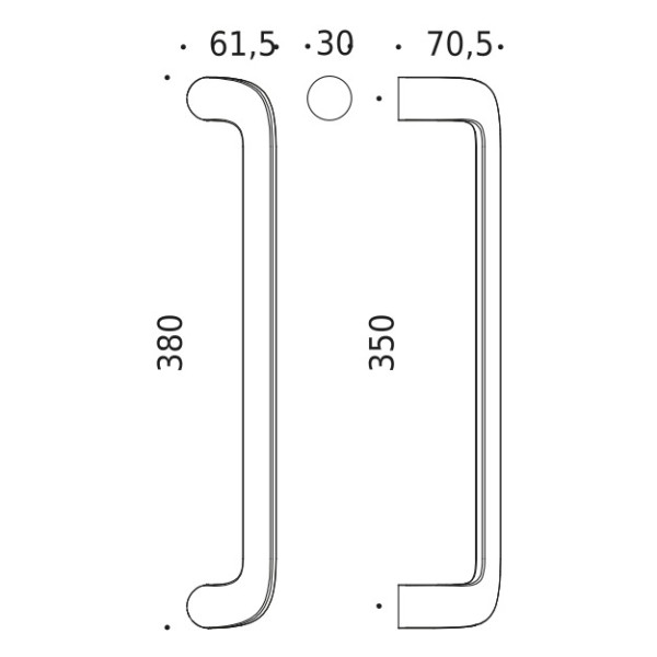 Pull handle "COLOMBO Roboquattro"