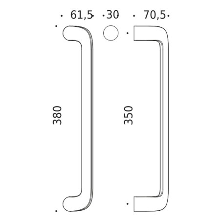Pull handle "COLOMBO Roboquattro"