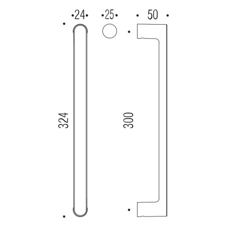 Pull handle "COLOMBO Lund"