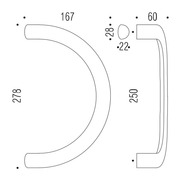 Pull handle "COLOMBO Logo LC16"
