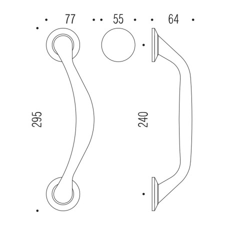Pull handle "COLOMBO Nice"