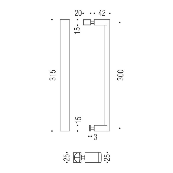 Pull handle "COLOMBO Wind"