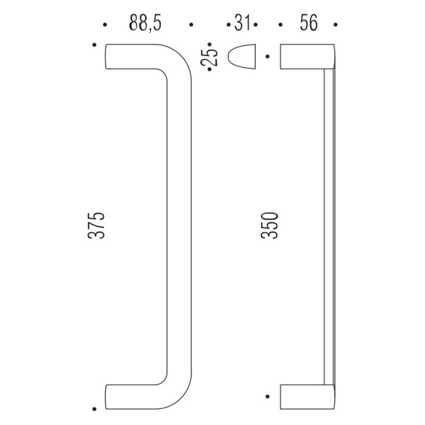 Pull handle "COLOMBO Five"
