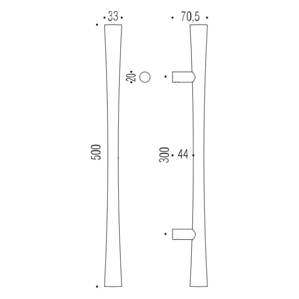 Patraukiama rankena "COLOMBO Zen CB36"