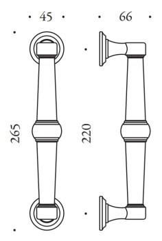 Patraukiama rankena "COLOMBO Antologhia Ottocento KOT16" 2