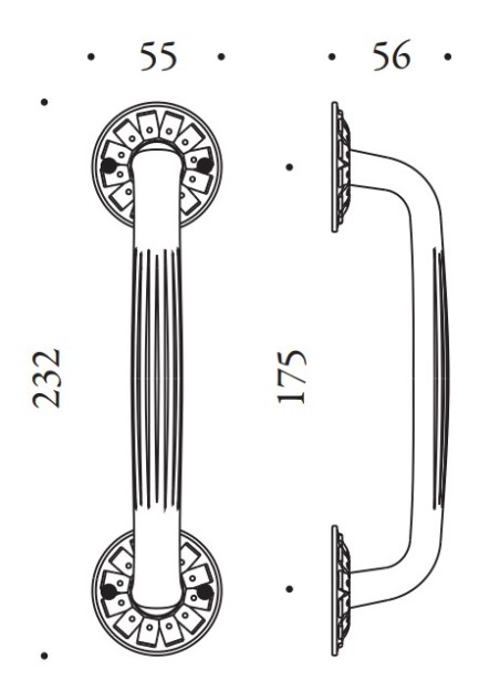 Patraukiama rankena "COLOMBO Antologhia Louis XVI KLU16NP"