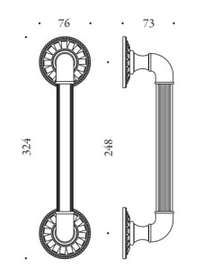 Pull handle "COLOMBO Antologhia Impero KIM16" 2