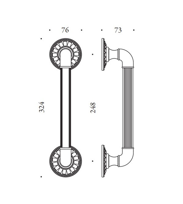 Pull handle "COLOMBO Antologhia Impero KIM16"
