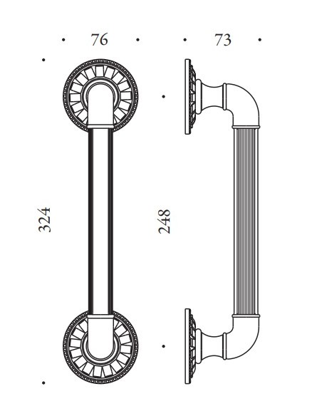 Pull handle "COLOMBO Antologhia Impero KIM16"