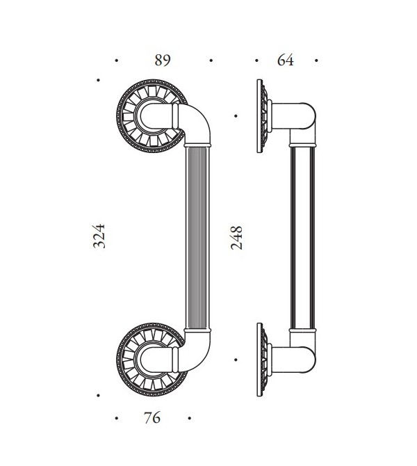 Pull handle "COLOMBO Antologhia Impero KIM26"